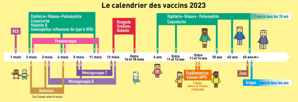 Frise de la vaccination